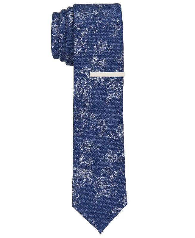 Men's printed ties-Rasco Floral Slim Tie