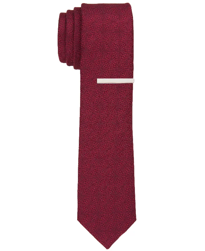 Men's bow tie vs necktie-Reder Geo Slim Tie