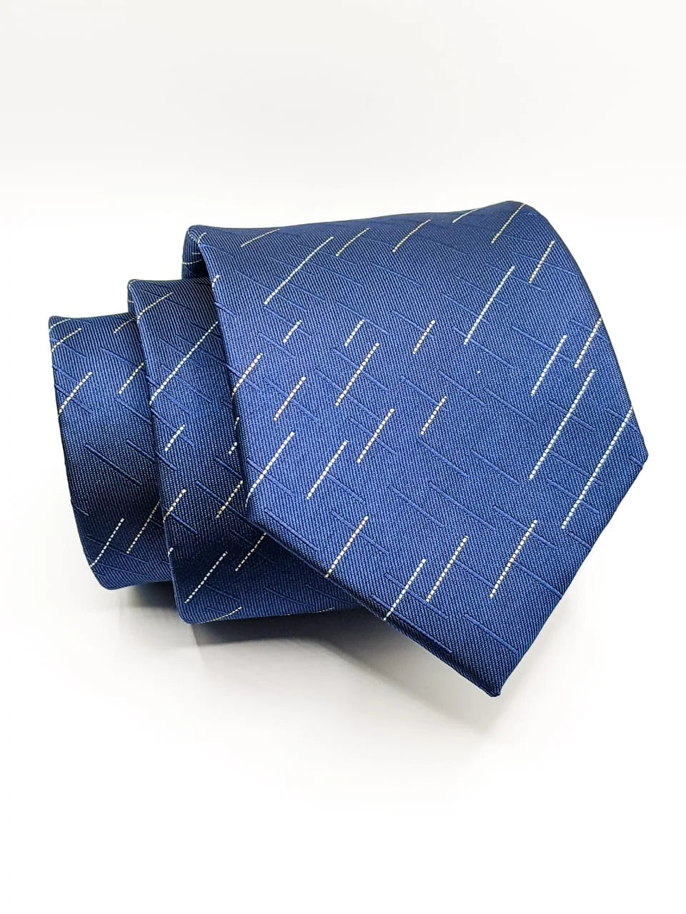 Best quality men's tie-Royal Blue Stripes Tie with Pocket Square