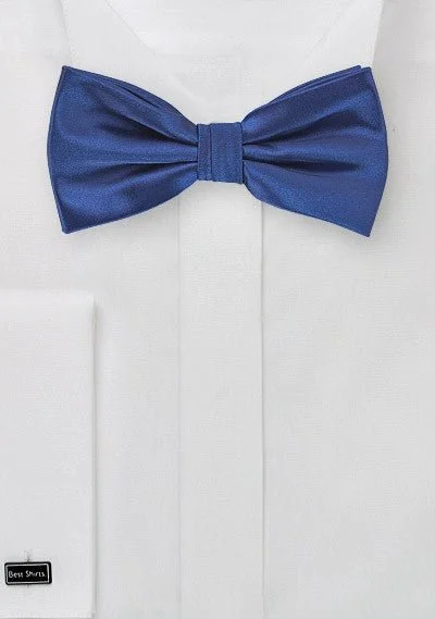 Men's tie for birthdays-Royal Solid Bowtie