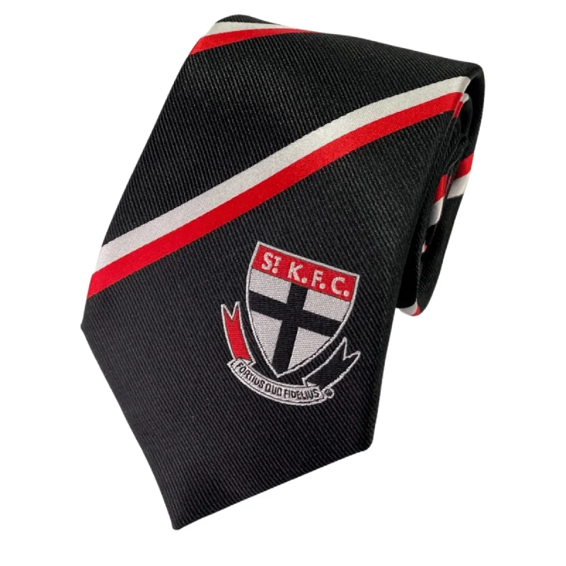 Professional silk tie for men-St Kilda AFL Microfibre Tie