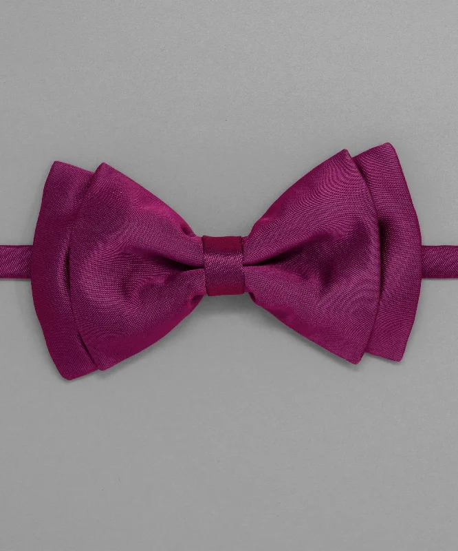 Men's tie with a rich texture-Sun & Sand Pink Solid Bowtie