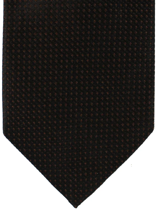 Cool design men's tie-Tom Ford Tie Brown Black Geometric