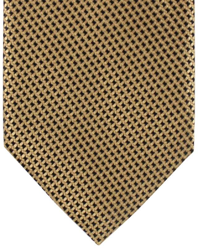 Best men's tie with stripes-Tom Ford Tie Brown Black Pattern