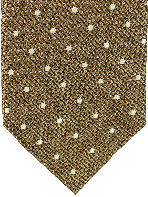 Men's tie for corporate events-Tom Ford Tie Olive Silver Dots SALE