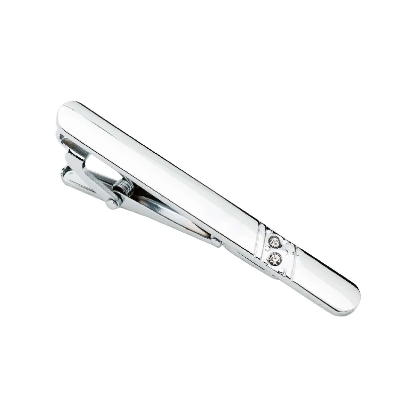 Men's tie for a wedding suit-Westfield Silver Stainless Steel Tie Bar