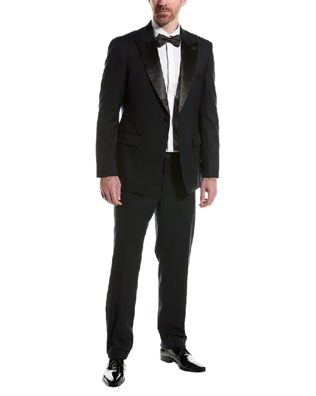 men's smart casual suits -Alton Lane Sullivan Peaked Tailored Fit Suit with Flat Front Pant