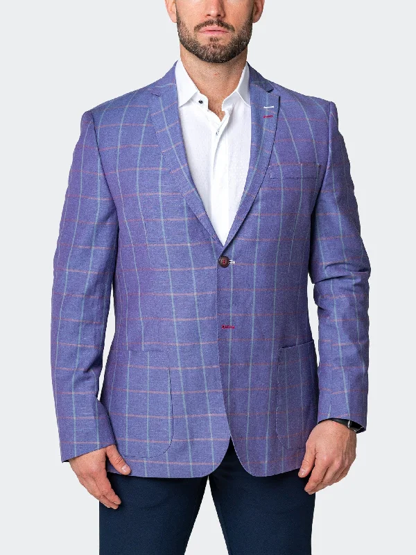 men's formal suits for parties -Blazer Descartes Classy Blue