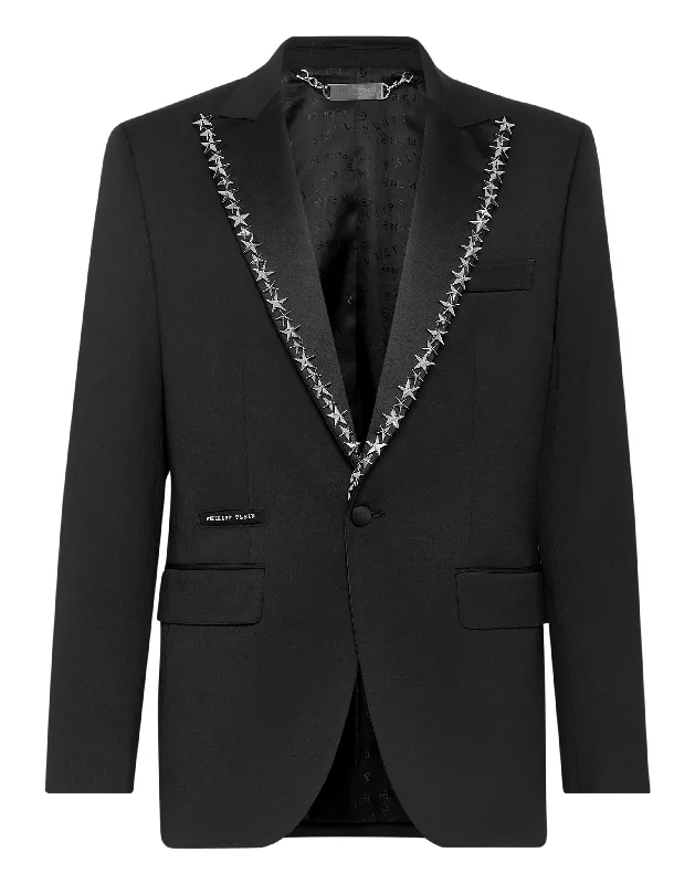 men's elegant tuxedo with bow tie -Blazer Lord Fit