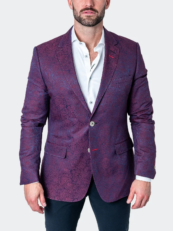 men's three-piece suit -Blazer Socrates Celebration Red