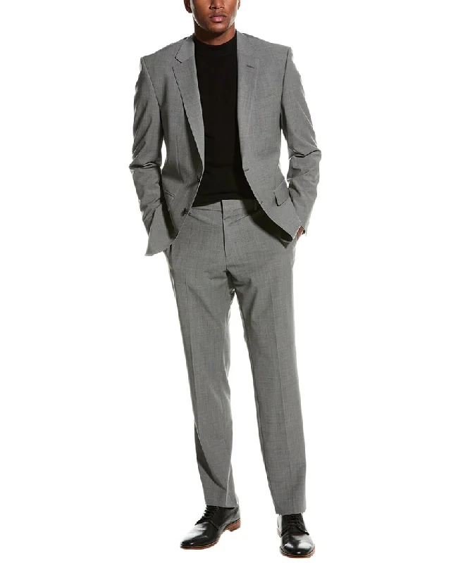 men's slim tuxedo suit -BOSS Hugo Boss 2pc Slim Fit Wool-Blend Suit