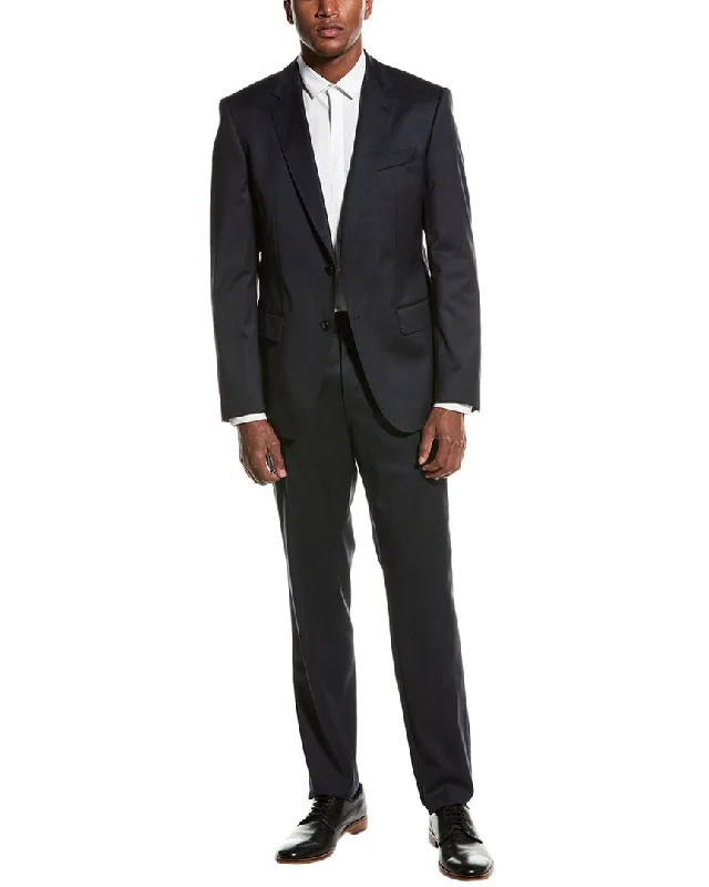 men's luxury suit brands -BOSS Hugo Boss 2pc Slim Fit Wool Suit