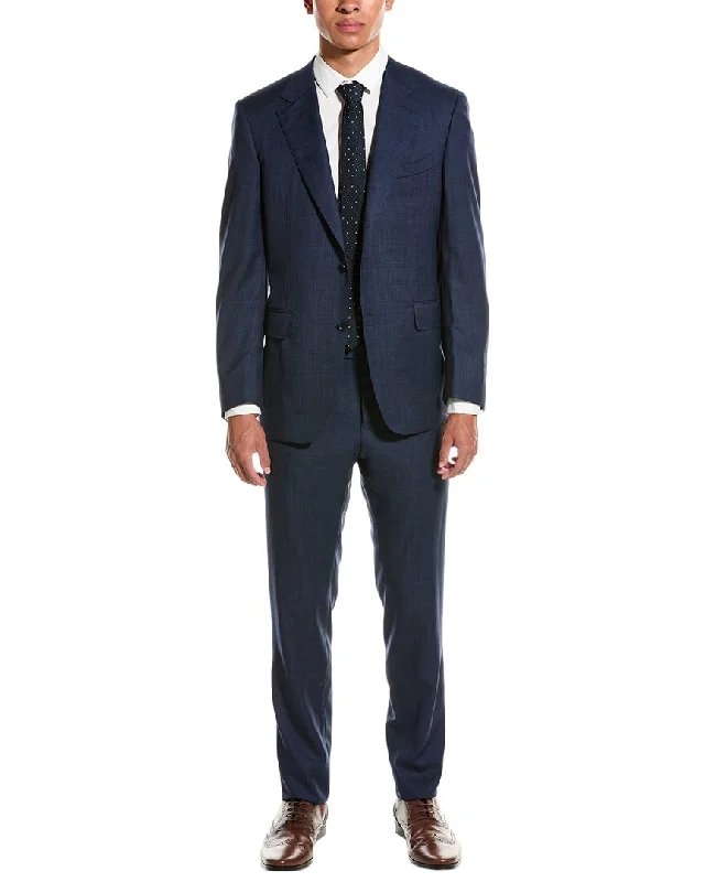 men's white tuxedo suit -Canali Wool 2pc Suit