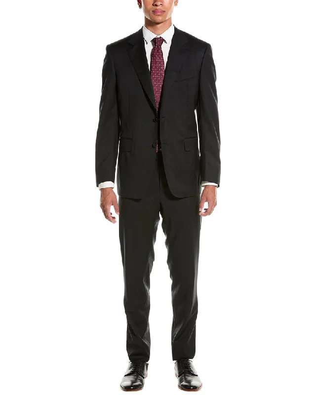 men's tuxedo rental suits -Canali Wool 2pc Suit