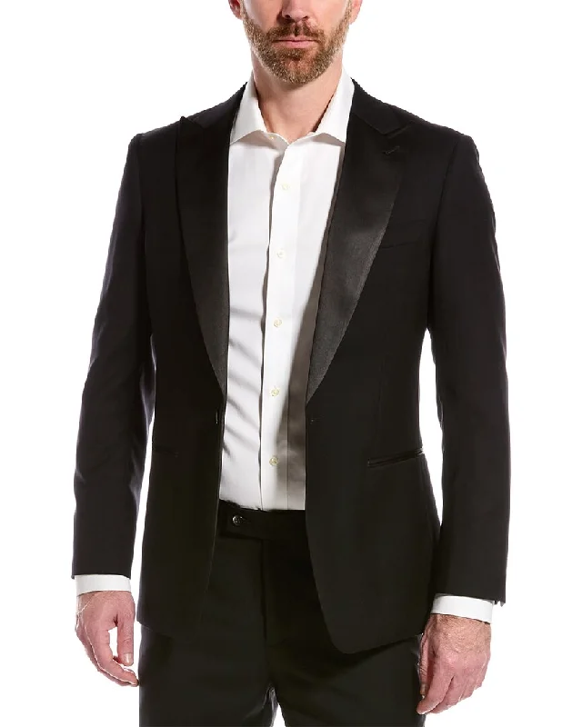 men's formalwear suit jackets -Cavalli Class 2pc Slim Fit Wool Suit