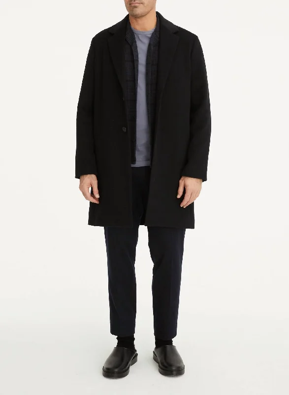 men's evening suits -Classic Coat In Black