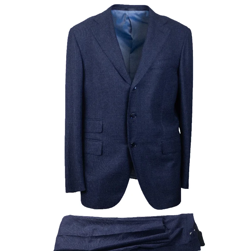 men's wool wedding suits -Dark Blue Wool Single Breasted Suit