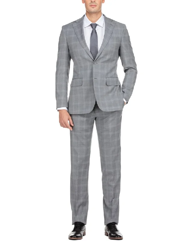 men's suit trousers sale -English Laundry 2pc Wool-Blend Suit