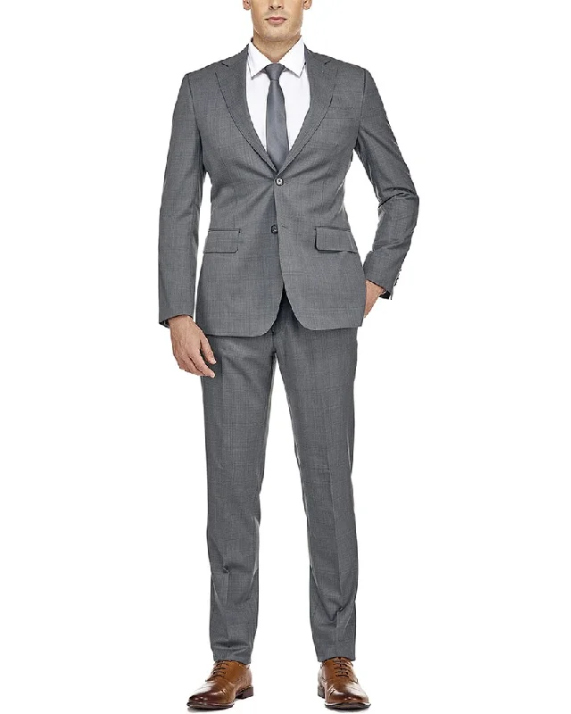 men's three-piece suit -English Laundry Wool-Blend Suit