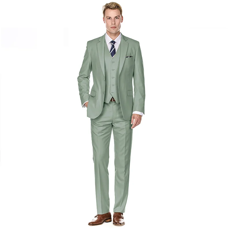 men's wedding suits with jacket -Men's Signature 3-Piece Slim Fit Suits