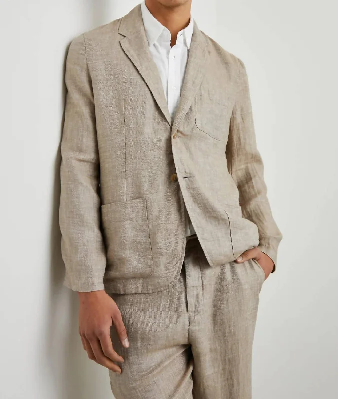 men's suits with patterns -Men's Sorrento Blazer In Bulgur