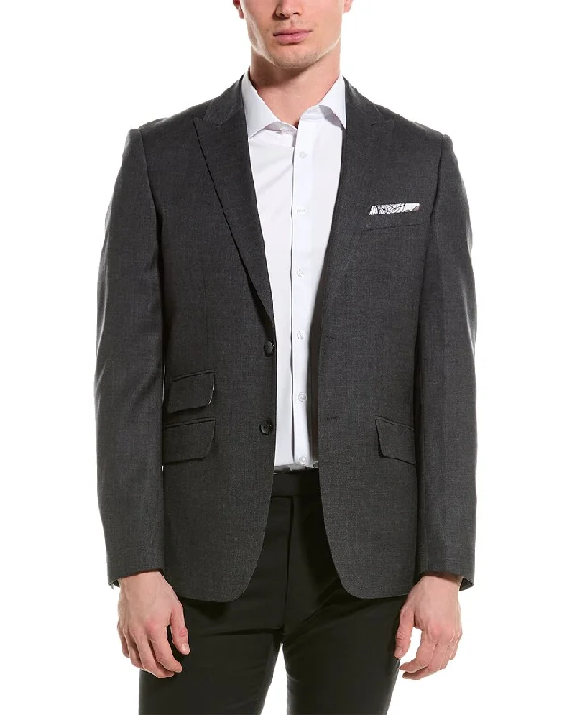 best men's suits for interviews -Paisley & Gray Ashton Slim Peak Jacket