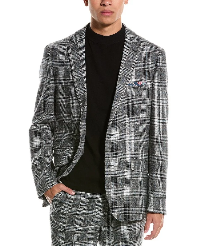 men's suits with slim lapels -Paisley & Gray Dover Slim Fit Wool-Blend Jacket