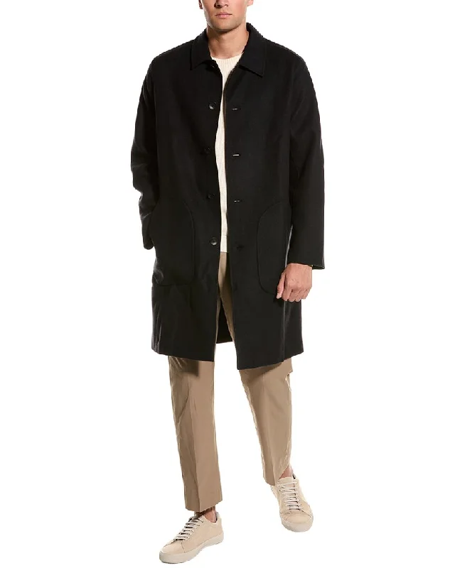 men's tailored grey suits -rag & bone Leon Wool-Blend Car Coat