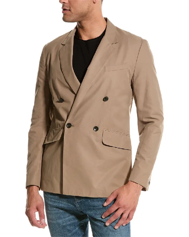 men's suit with leather shoes -rag & bone Shift Double-Breasted Blazer