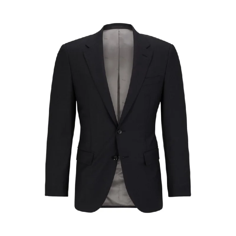 men's slim tuxedo suit -Single-breasted jacket in stretch wool