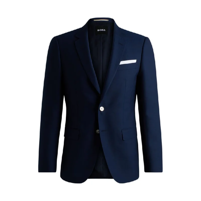 men's winter wool tuxedo suits -Slim-fit jacket in patterned wool