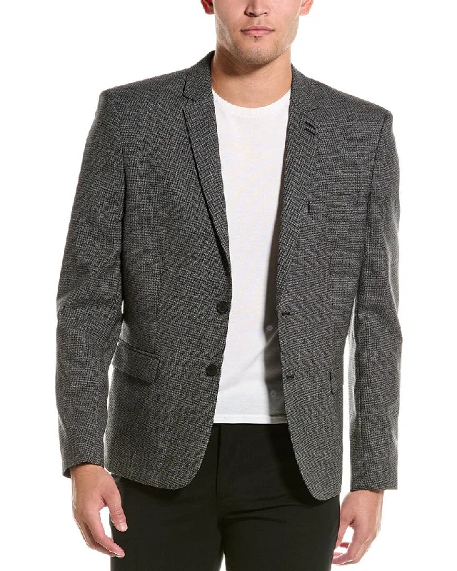 men's stylish tuxedo jacket -The Kooples Wool Blazer