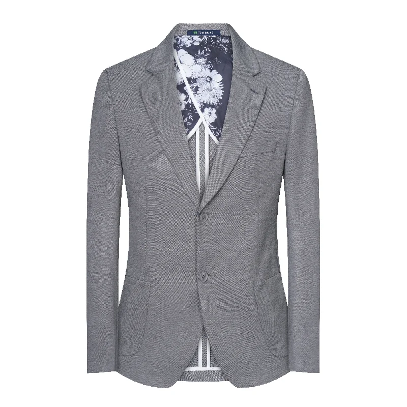 men's suit jackets with notched lapels -Tom Baine Slim Fit Cotton Performance Stretch Solid Sport Coat