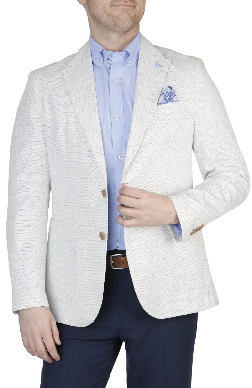 men's tuxedo rental suits -Vista White Nailhead Sport Coat