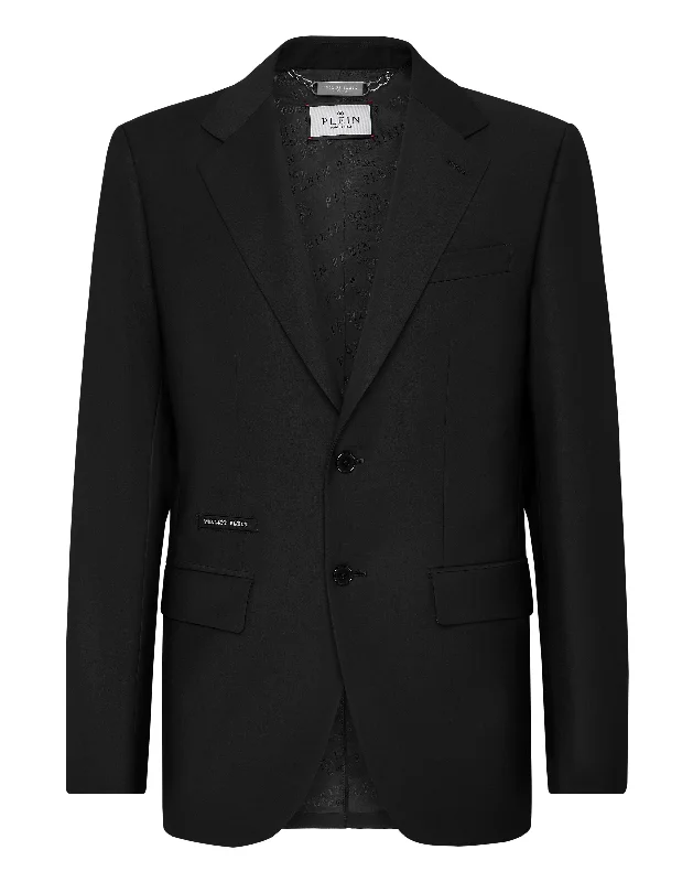 men's summer suits for hot weather -Wool Blazer LS