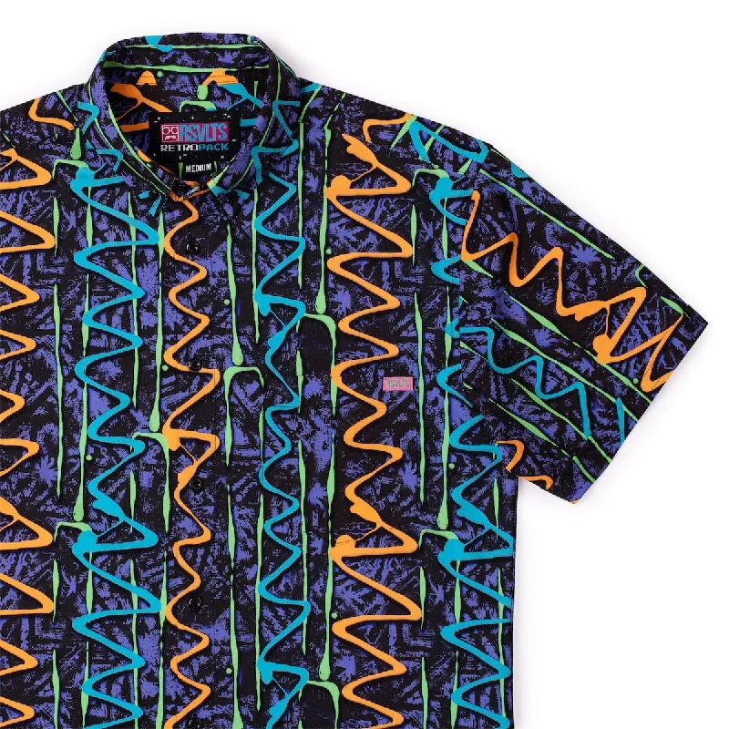 men's stretch shirts-‘90s Retro Pack "Retro Squigglies" – KUNUFLEX Short Sleeve Shirt