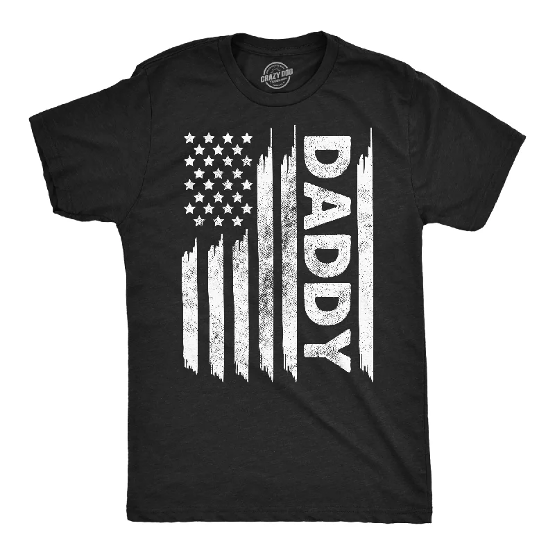 men's multi-tone shirts-American Flag Daddy Men's T Shirt