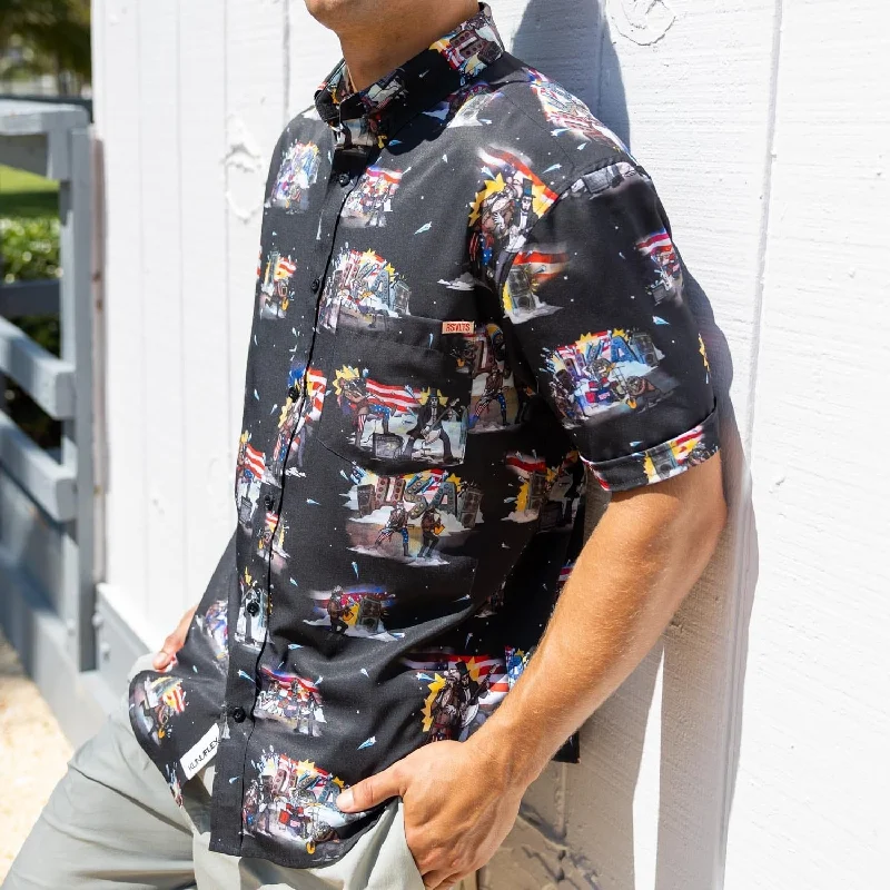 men's shirts with statement designs-Plymouth Rock Gods – KUNUFLEX Short Sleeve Shirt