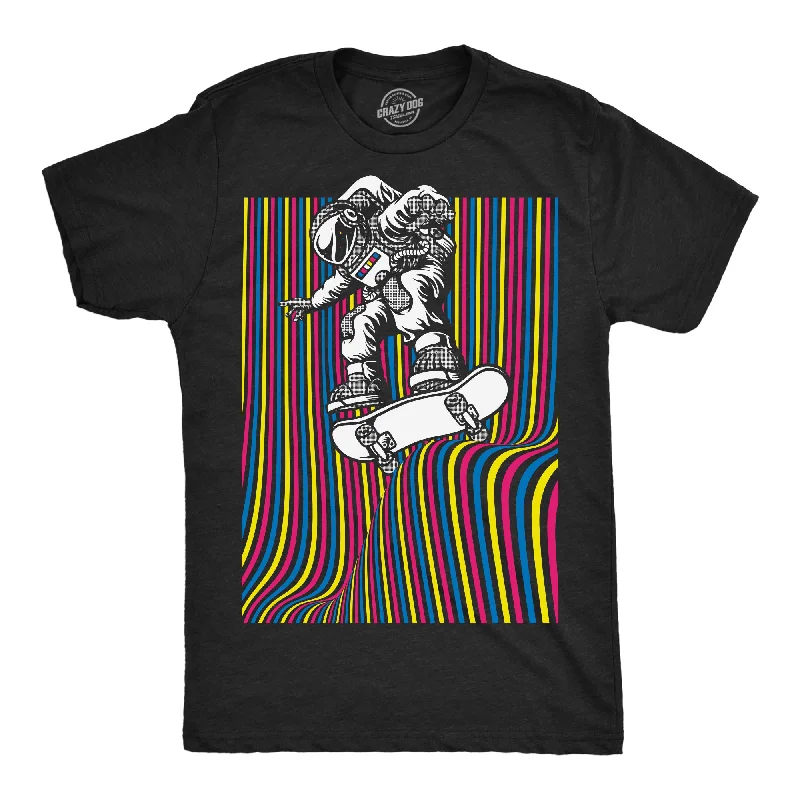 men's shirts for casual Fridays-Astronaut Skater Men's T Shirt