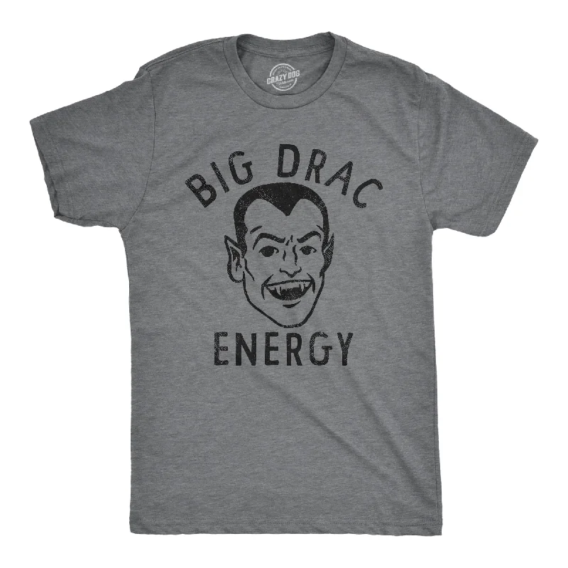 men's casual shirts for work wear-Big Drac Energy Men's T Shirt