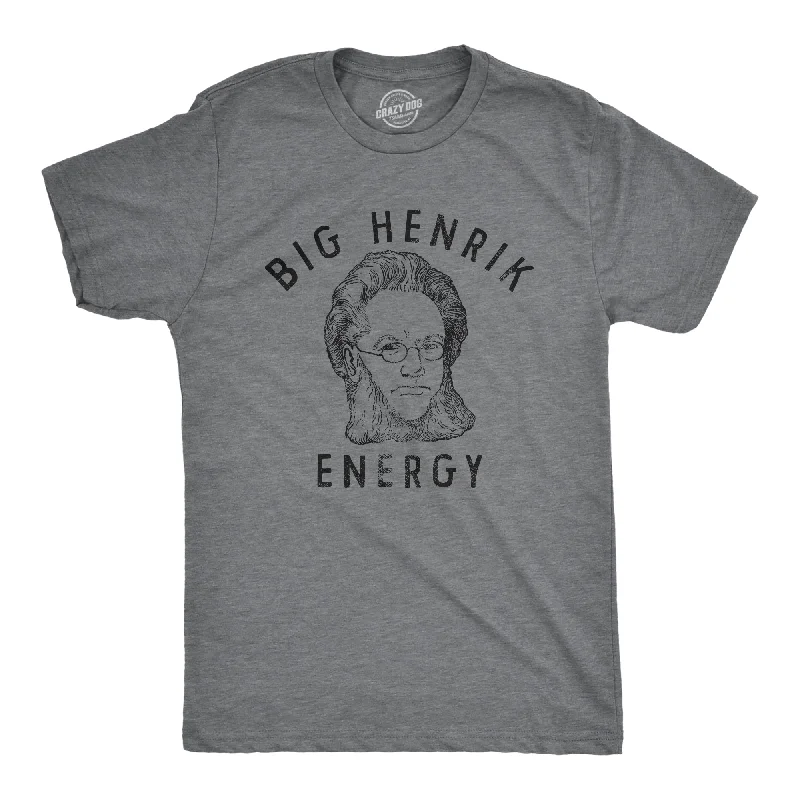 cotton men's shirts-Big Henrik Energy Men's T Shirt