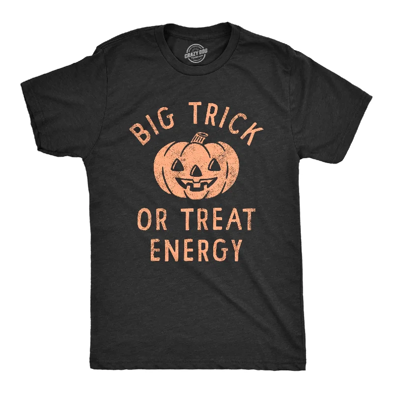 men's fun casual shirts-Big Trick Or Treat Energy Men's T Shirt