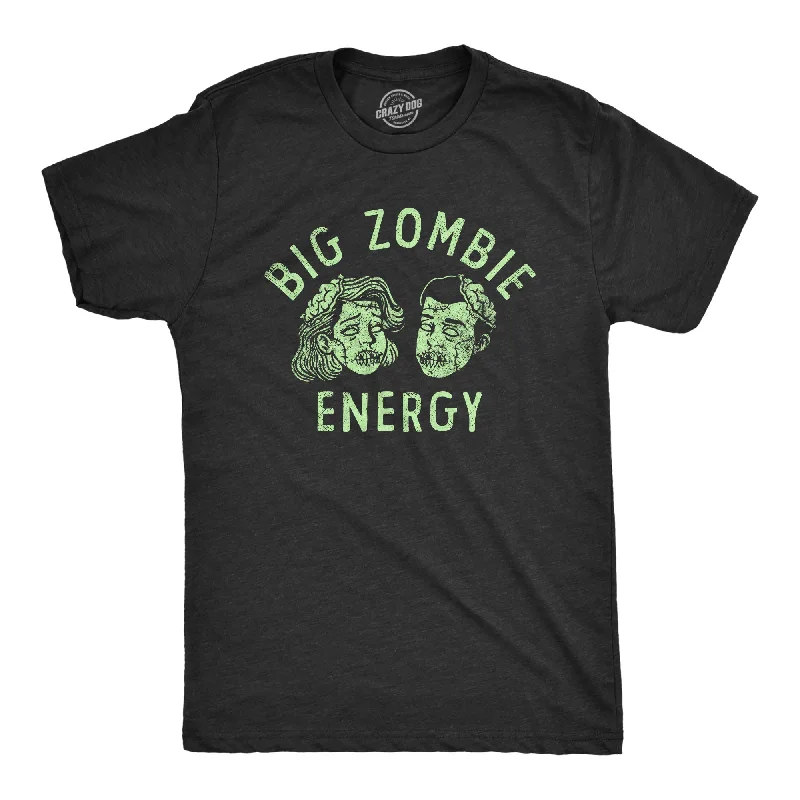 men's shirts for holiday outfits-Big Zombie Energy Men's T Shirt