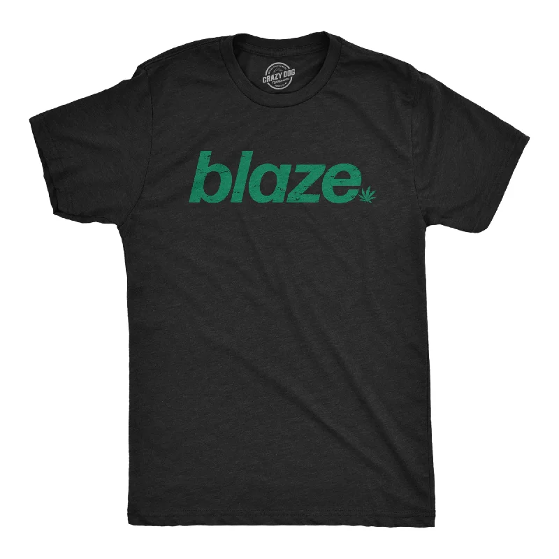 men's classic white button-down shirts-Blaze Men's T Shirt