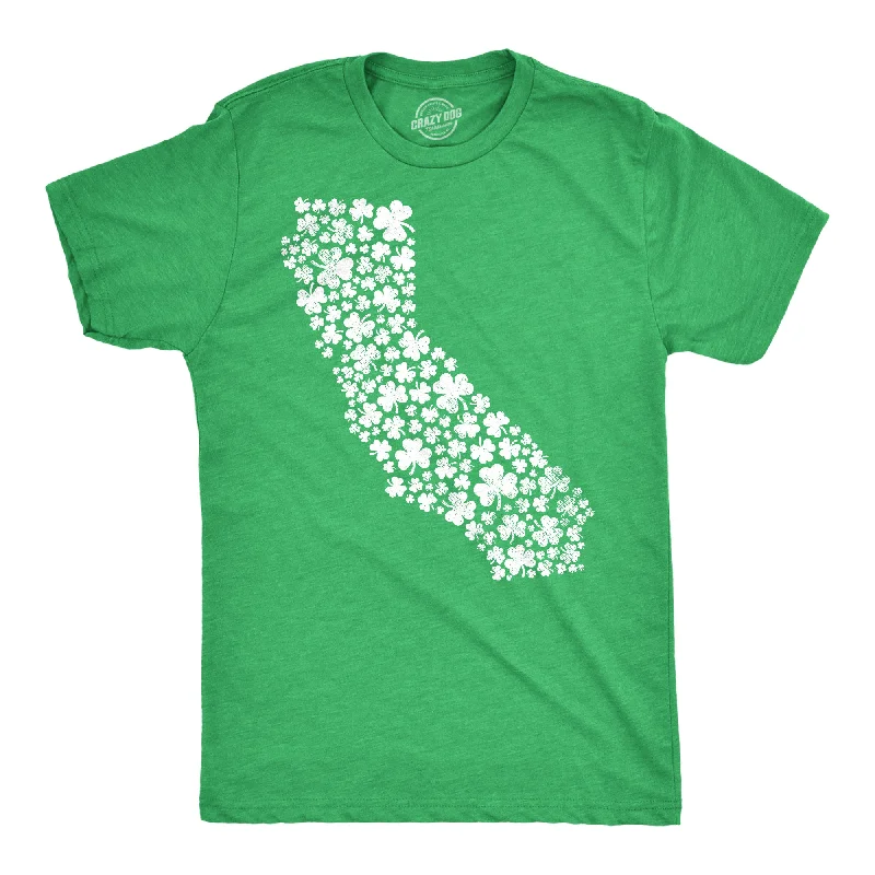 breathable men's shirts-California State Clovers Men's T Shirt