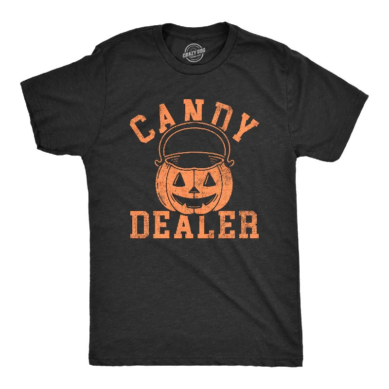 men's casual business shirts-Candy Dealer Men's T Shirt