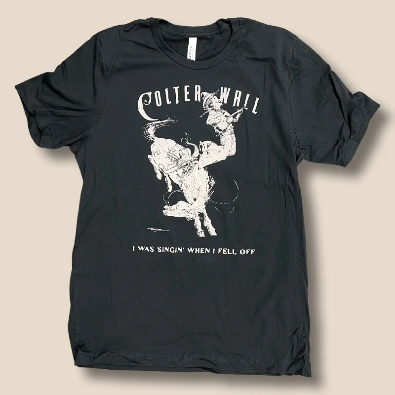 men's linen blend shirts-Colter Wall Singing Cowboy T-Shirt