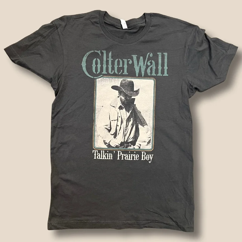 men's printed dress shirts-Colter Wall Talkin' Prairie Boy T-Shirt