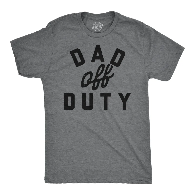 men's red shirts-Dad Off Duty Men's T Shirt