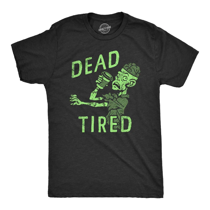 men's vintage patterned shirts-Dead Tired Men's T Shirt